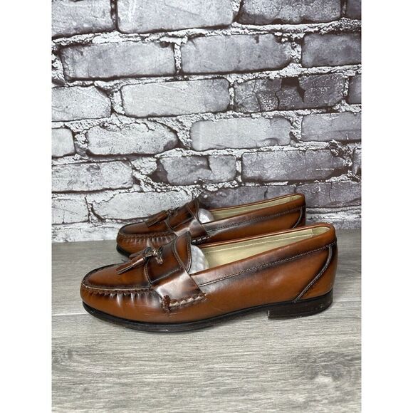 G.H. Bass & Co. Brown Leather Slip On Penny Loafers Dress Shoes Men 7.5M US/40.5 - Picture 7 of 16